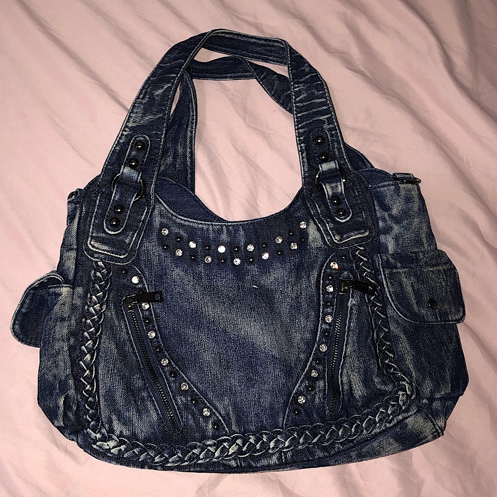 Y2K DENIM SHOULDER PURSE